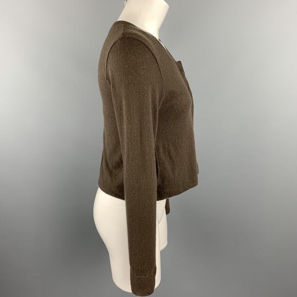 KRISTENSEN DU NORD Size S Brown Knitted Cashmere Cardigan - Picture 3 of 5